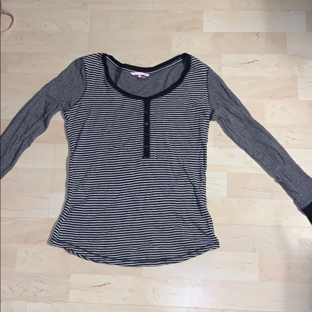 VICTORIA’S SECRET STRIPED PJ SHIRT